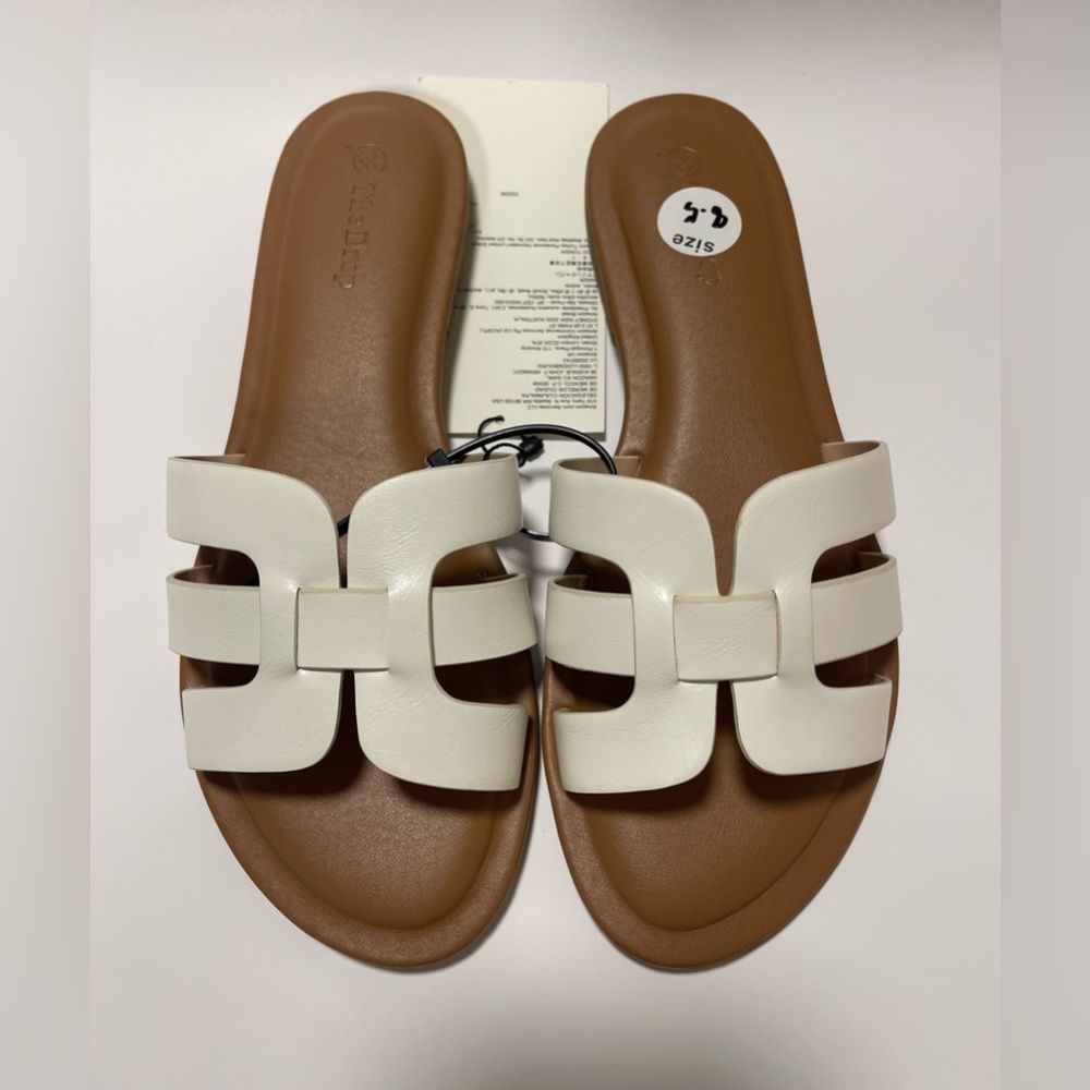 Chic White Sandals by Hermès